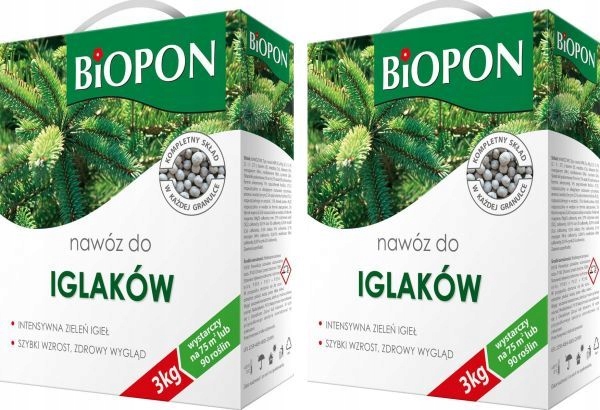 BIOPON NAWÓZ DO IGLAKÓW ODŻYWKA GRANULAT 3 KG