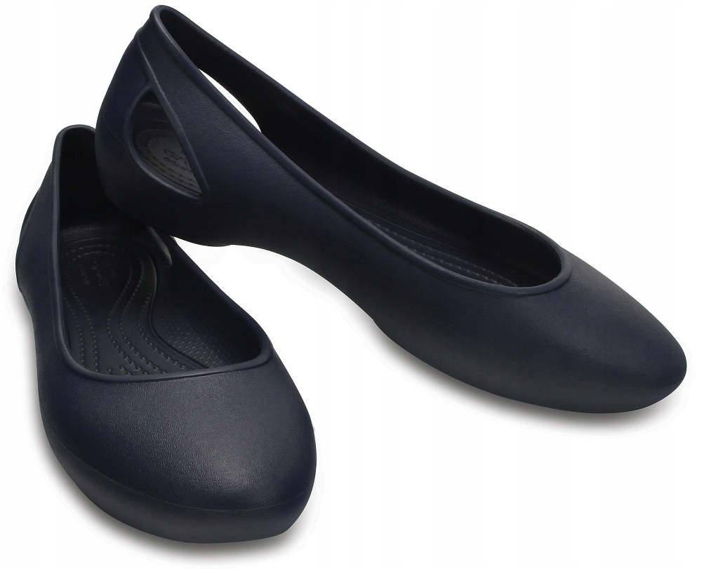 BALERINY CROCS LAURA FLAT NAVY granat W10 41,5