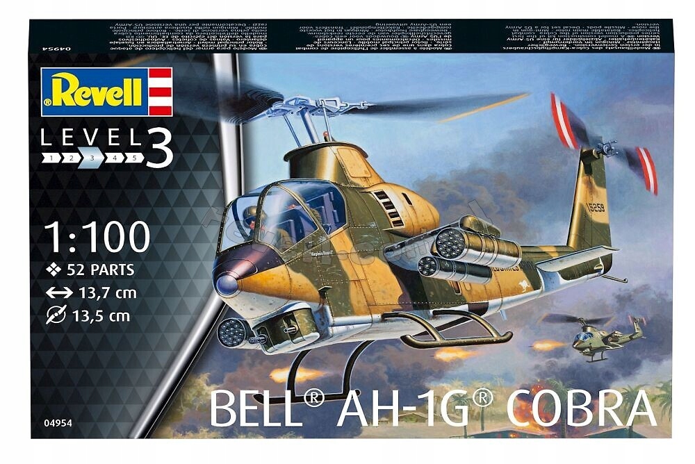 Revell 04954 Bell AH-1G Cobra HELICOPTER SCALE 1/1