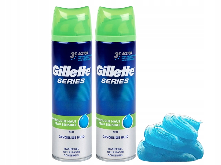 ŻEL DO GOLENIA GILLETTE SENSITIVE DUO PACK 400ML