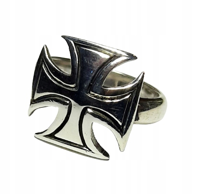 SREBRNY PIERŚCIONEK KRZYŻ Krzyżyk 925 16 / 56 TT-480