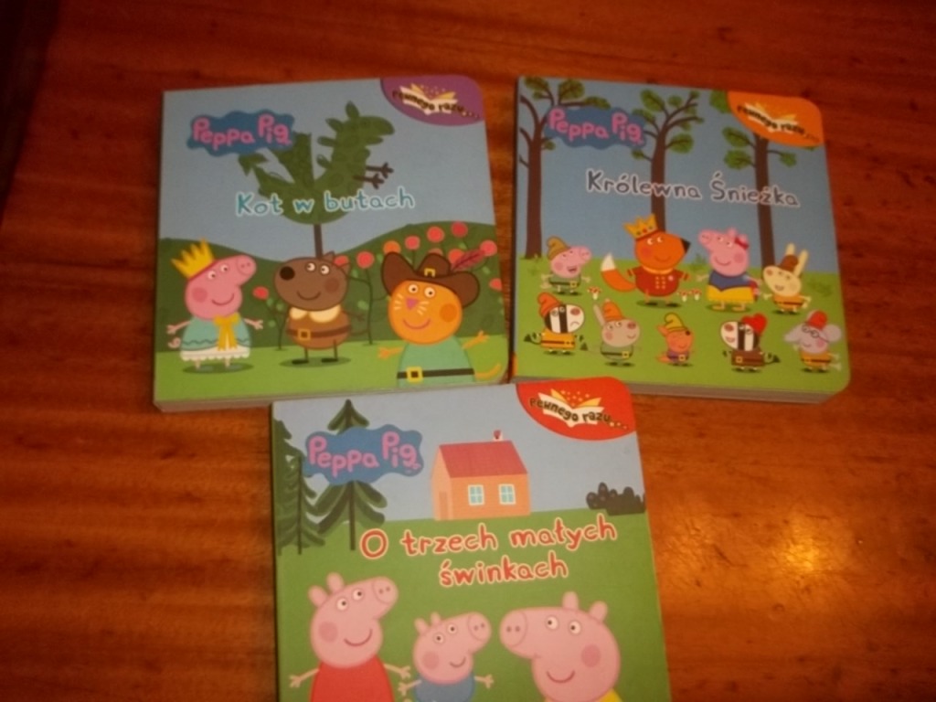 KSIĄŻKI PEPPA PIG 3SZT  PEWNEGO RAZU