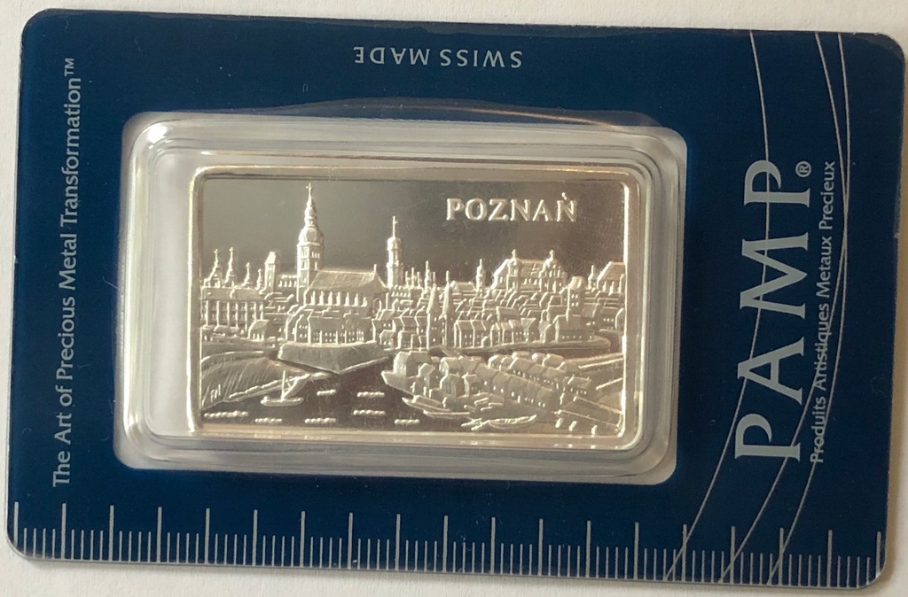 POZNAŃ SZTABKA KOLEKCJONERSKA PAMP SZWAJCARIA 1 OZ