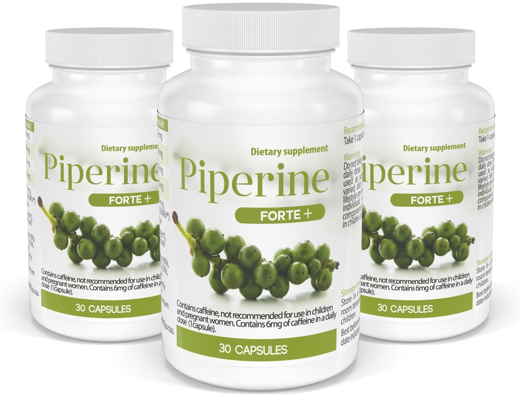 Piperyna Piperine Forte Plus 95 43mg 90 Kapsulek 6759191948 Oficjalne Archiwum Allegro