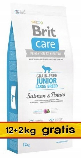 Brit Care Grain Free Junior Large Salmon & Pot