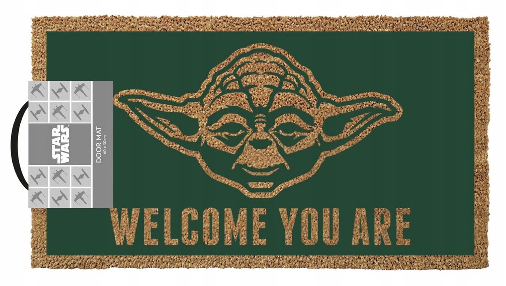 Wycieraczka do butów pod drzwi Star Wars Yoda Welcome 60x33 cm