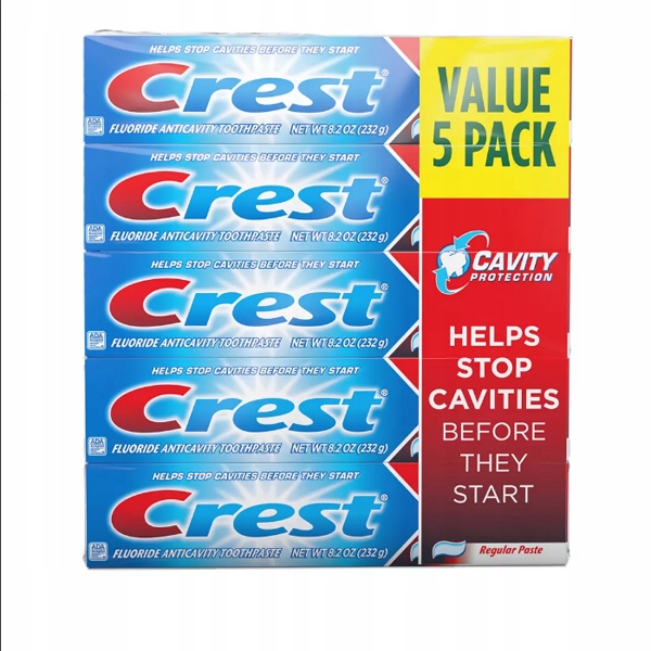 Zestaw 5 x Crest Cavity Protection Regular Paste 232 g - Pasta do zębów