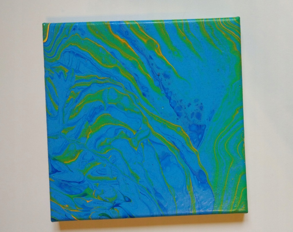 Ręcznie malowany obraz Vedic Art, Acrylic Pour #88