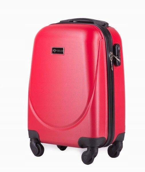 Kabinowa walizka podróżna ABS czerwona mała XS Ry