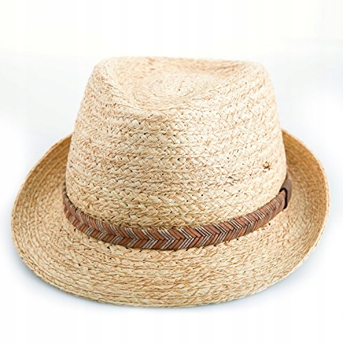 KAPELUSZ DEEVOOV FEDORA SŁOMKOWY UNISEX 59CM