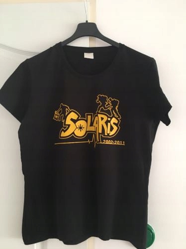 T-shirt czarny z logo Solaris L