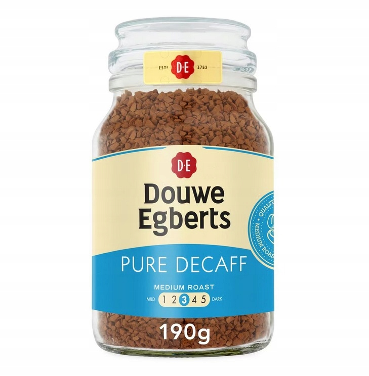 DOUWE Egberts Decaf 190g kawa rozpuszczalna bezkofeinowa____UK