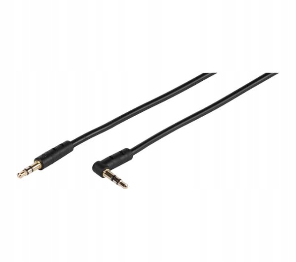 Kabel audio jack - jack 3,5 mm kątowy Vivanco 0,9m