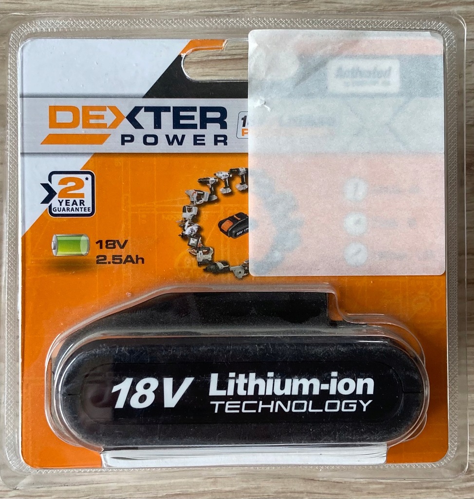Akumulator bateria DEXTER POWER 18V 2.5AH - 10862127584 - oficjalne ...