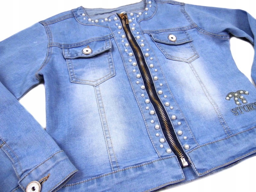 Купить Элегантные джинсы КУРТКА 5326 PERELKI 8Y на резинке: отзывы, фото, характеристики в интерне-магазине Aredi.ru