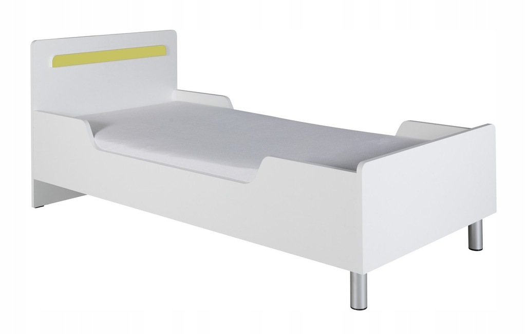 Łóżko NEMO 11 - biały / seledyn + materac