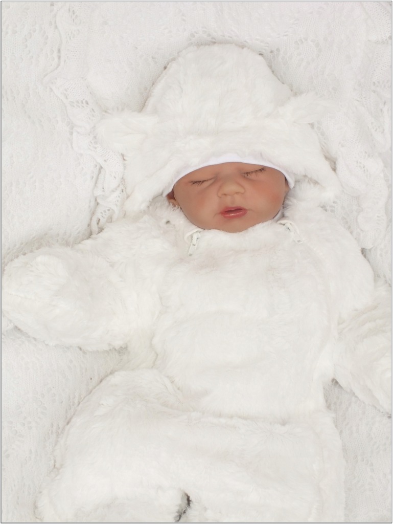Купить Зимний комбинезон меховой белый утепленный 74: отзывы, фото, характеристики в интерне-магазине Aredi.ru