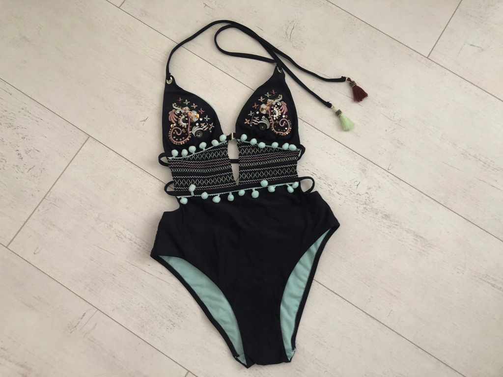 river island strój kostium kąpielowy monokini xs/s