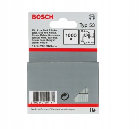 B3516 Bosch 14 mm typ 53 Zszywki