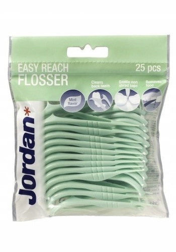 Jordan Easy Reach Flosser 25szt NIĆ I WYKAŁACZKA