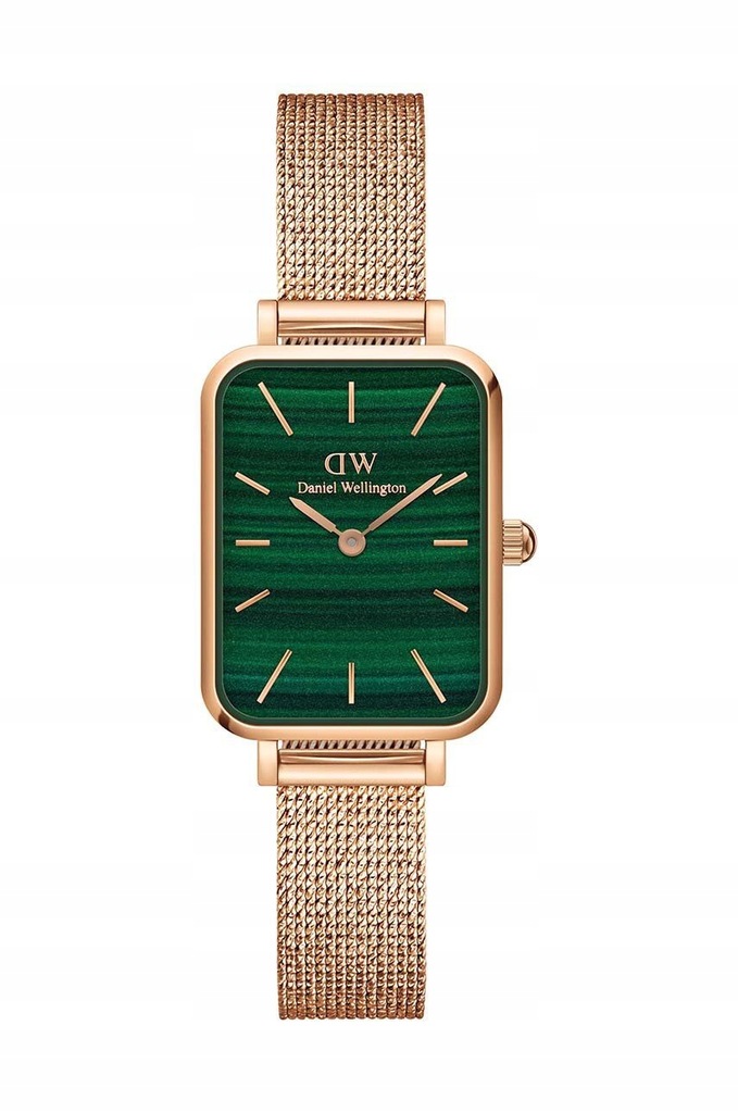 Daniel Wellington zegarek Quadro Pressed damski kolor różowy DW00100437