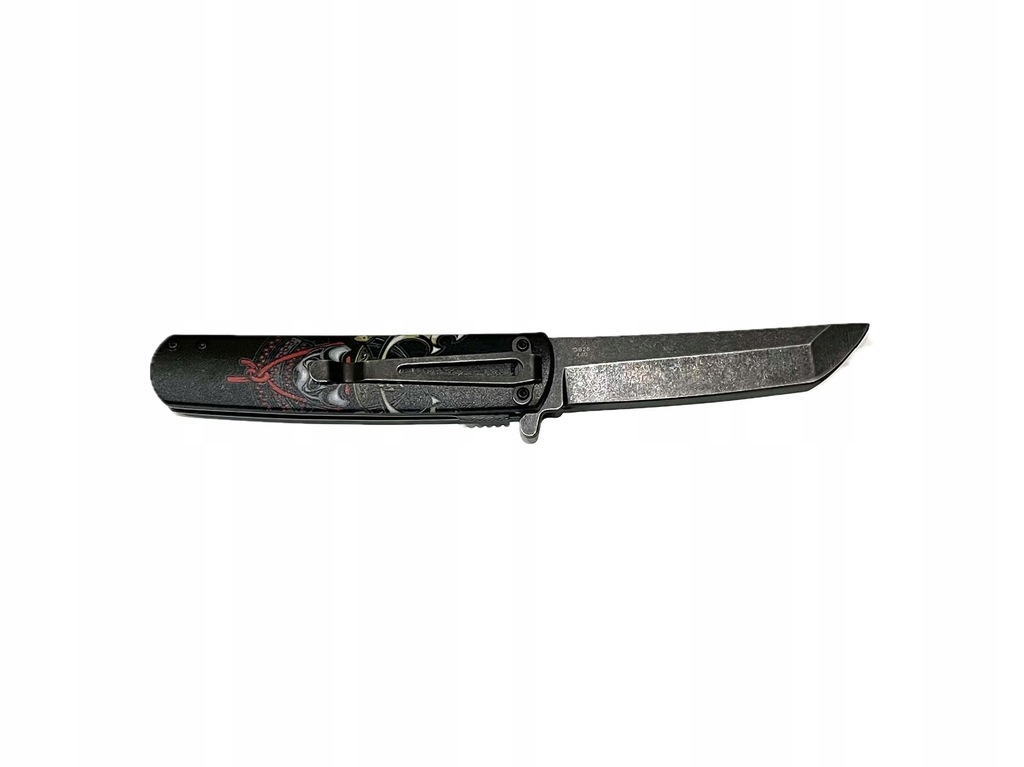 Nóż składany Ganzo Firebird G626-BS tanto z graficznym motywem samuraja
