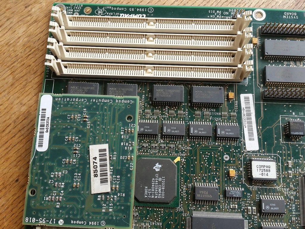 Intel 486 DX4-100 + płyta główna Socket 3 Compaq - 12498437374 ...