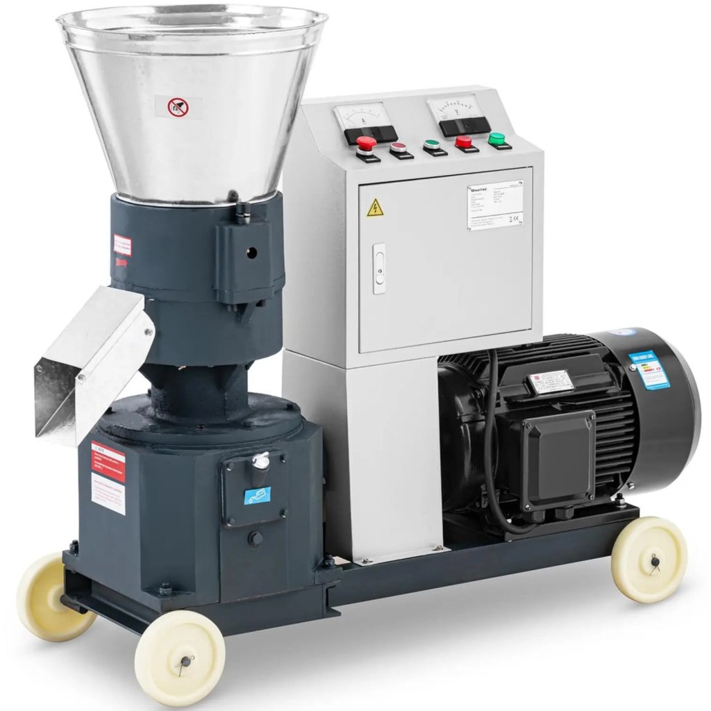 Peleciarka granulator maszyna do pelletu trocin paszy mobilna 15 kW 400 V 6