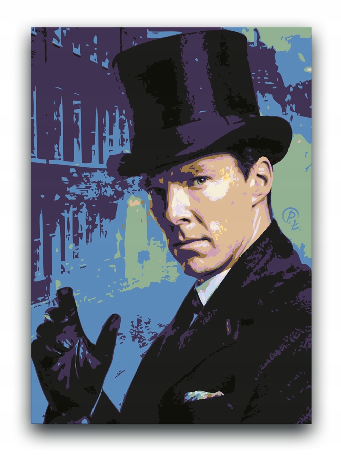 Sherlock Holmes OBRAZ 80x60 canvas Cumberbatch