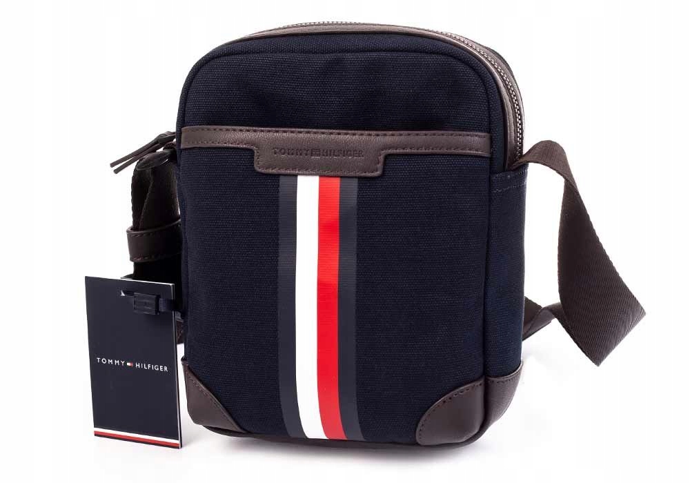 TOMMY HILFIGER TORBA LISTONOSZKA CASUAL CANVAS