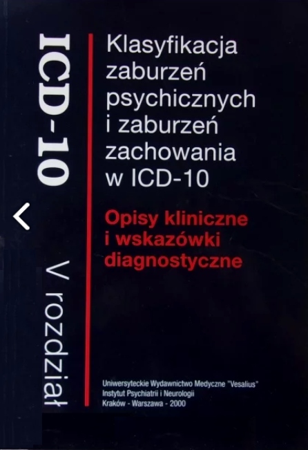 Icd 10 Zaburzenia Psychiczne U Osob Doroslych 7748658632 Oficjalne Archiwum Allegro