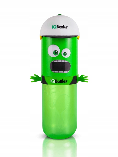 IQBottles, Bidon-butelka 2w1 Green/White cap