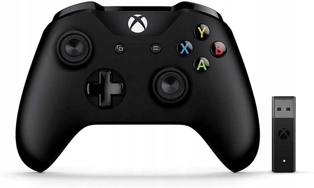 Microsoft Xbox Controller z adapterem na PC czarny