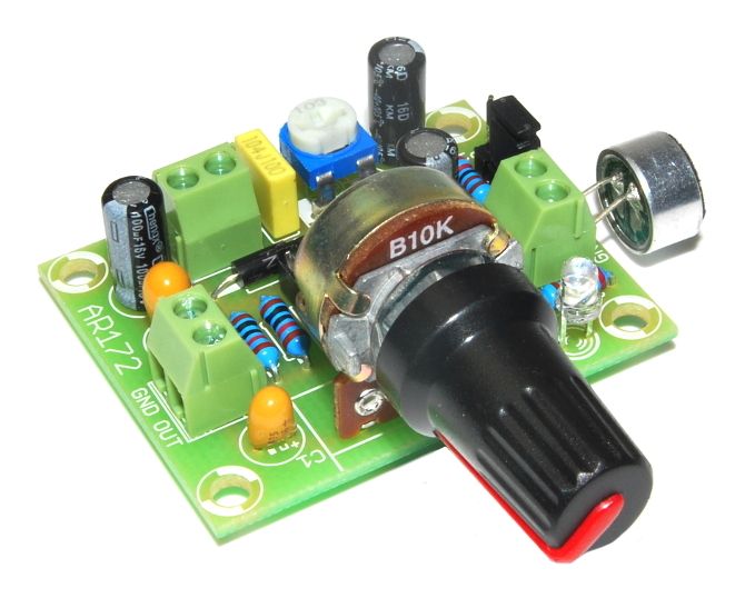AR172 Wzmacniacz do mikrofonu elekretowego kit