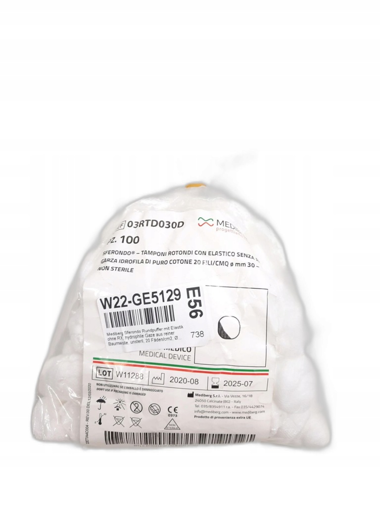 GIMA , WACIKI NIEJAŁOWE Ø 30 MM 83 SZT