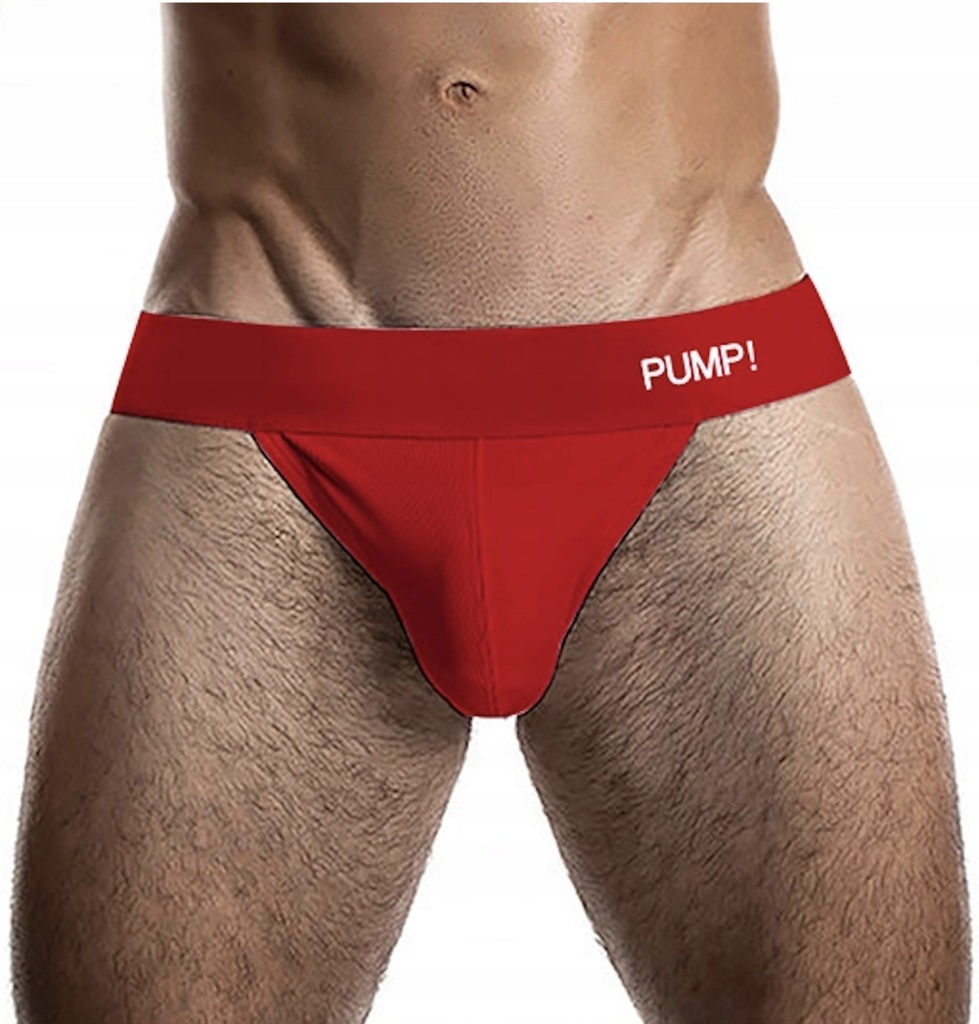 JOCKSTRAP PUMP BLOOM BASIC RED COTTON GYM HOT L