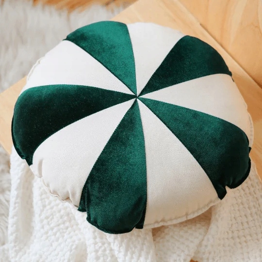 Moi Mili: poduszka patchworkowa Drops Zielony Welu