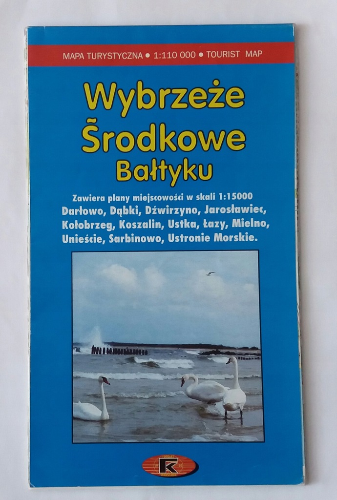 Mapa turystyczna Wybrzeże Środkowe Bałtyku