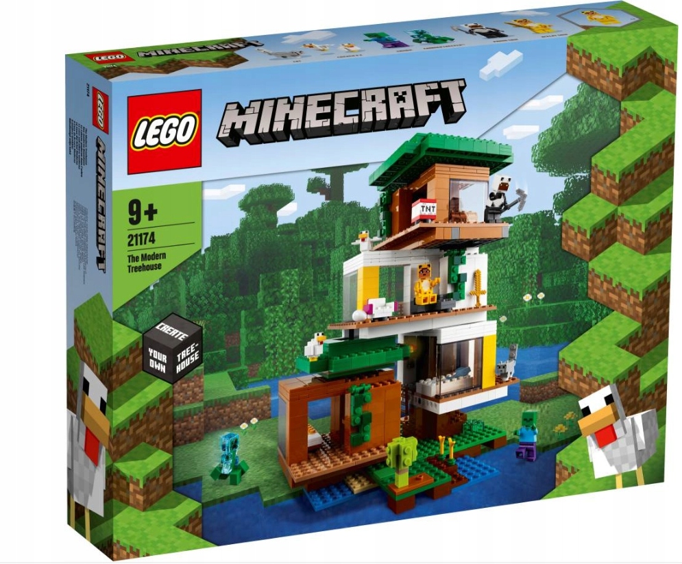 LEGO MINECRAFT Nowoczesny domek na drzewie 21174 - 12736776303 ...