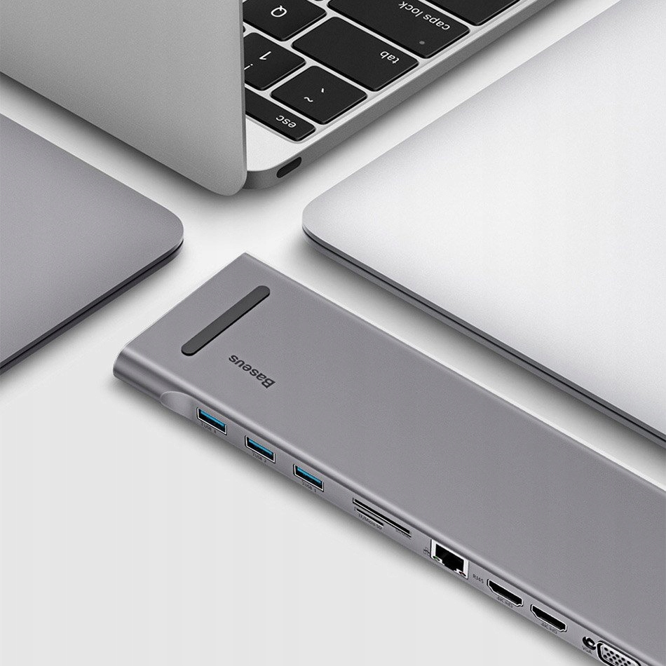 Купить АДАПТЕР BASEUS MACBOOK PRO HUB USB-C HDMI VGA SD: отзывы, фото, характеристики в интерне-магазине Aredi.ru