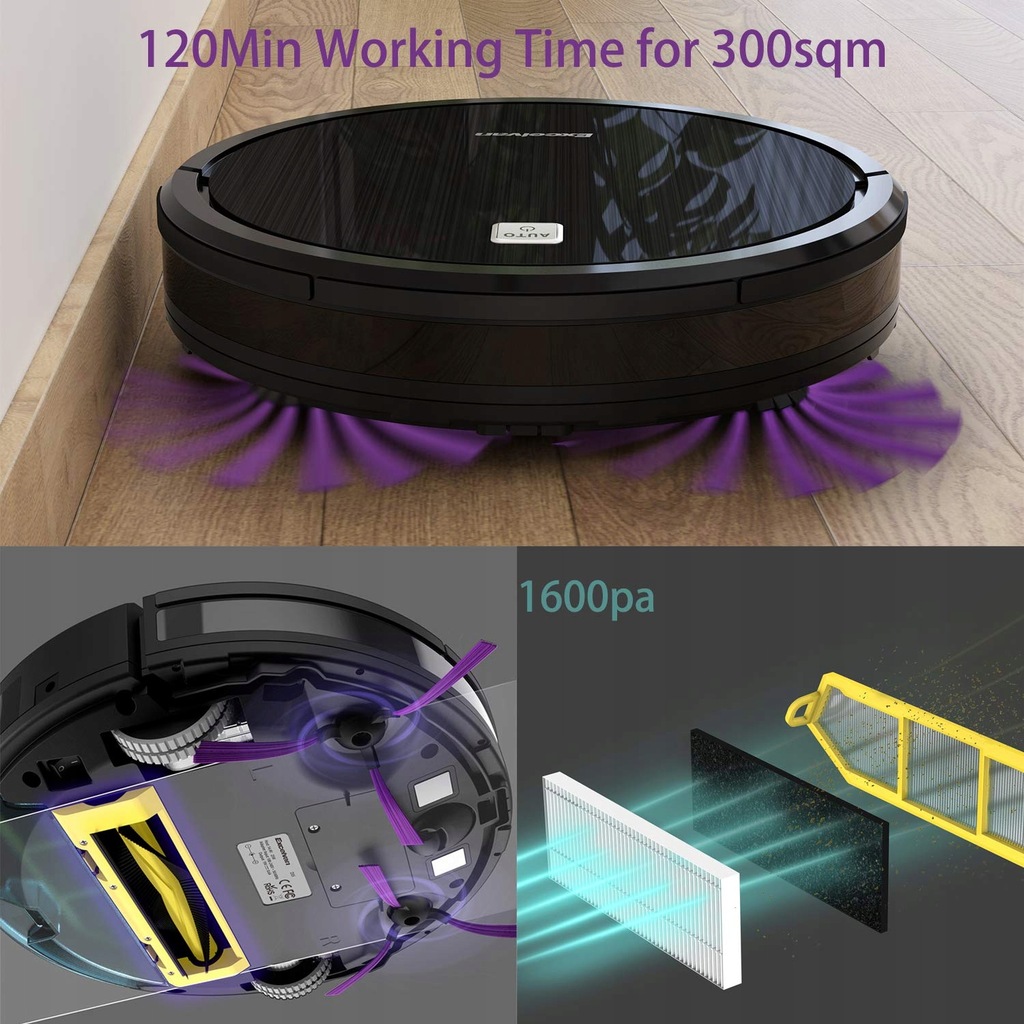 ODKURZACZ ROBOT EXCELVAN D35 8354562764 oficjalne archiwum Allegro