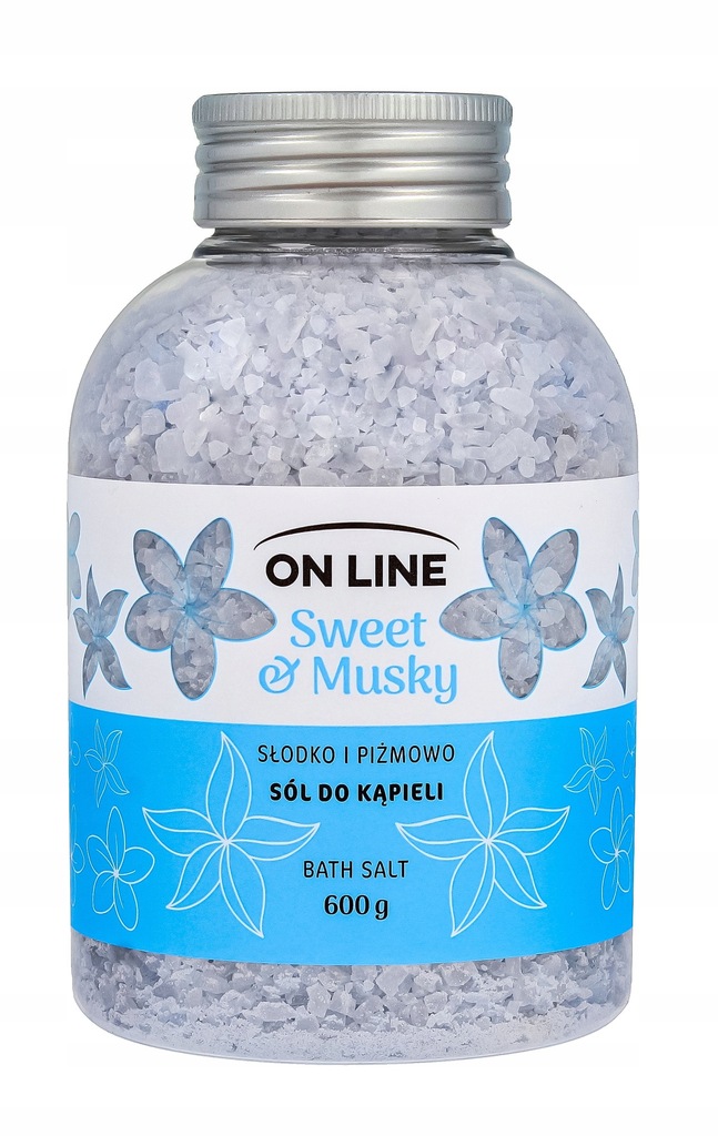 ON LINE Sól do kąpieli Sweet & Musky - Blue 600g