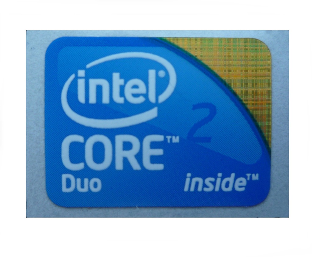 036 Naklejka Intel CORE 2 Duo inside 21 x 16 mm