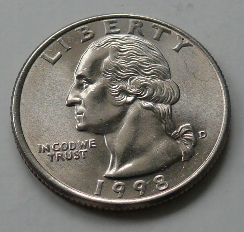 USA - 25 CENTÓW QUARTER DOLLAR LIBERTY 1998 r. D (3)