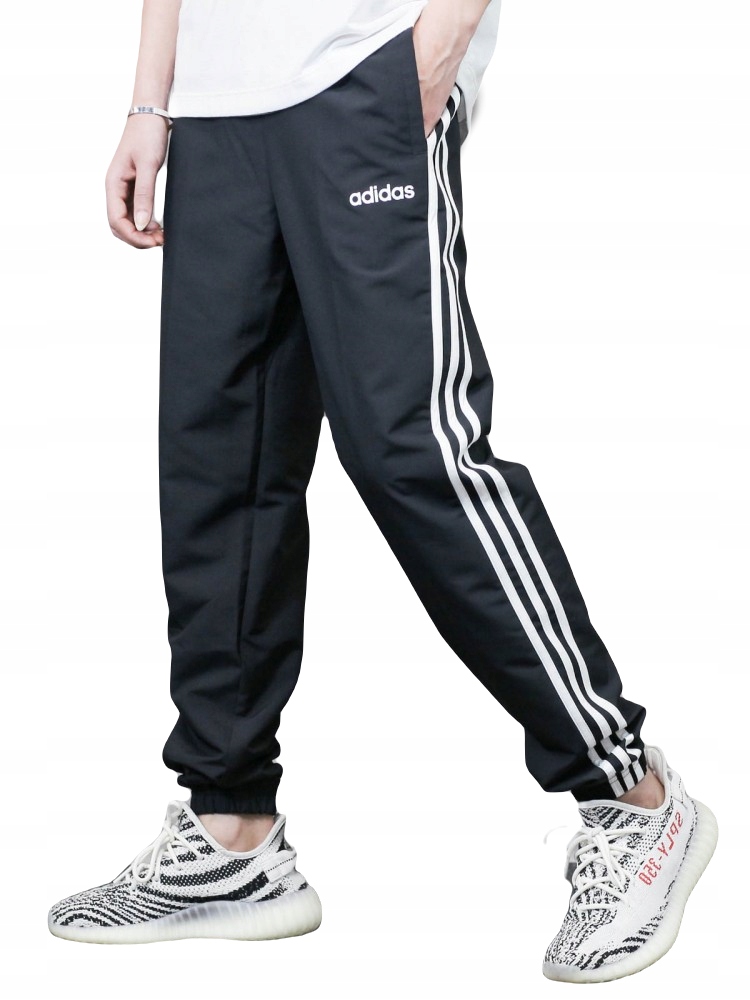 NOWE MĘSKIE SPODNIE DRESOWE NYLON ADIDAS R XL 42