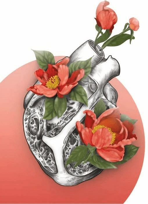 Plakat Floral heart