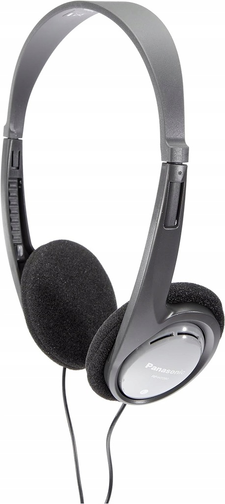 Słuchawki nauszne Panasonic RP-HT090E-H 5m, 6.3mm Jack Adapter, Stereo