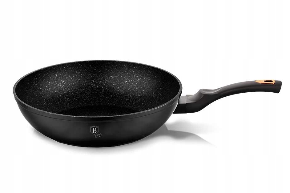 PATELNIA GRANITOWA WOK 28cm BERLINGER HAUS BLACK R