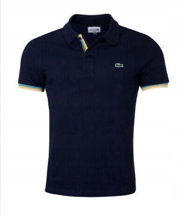 KOSZULKA POLO LACOSTE 'PETIT PIQUE' granat r. XXL