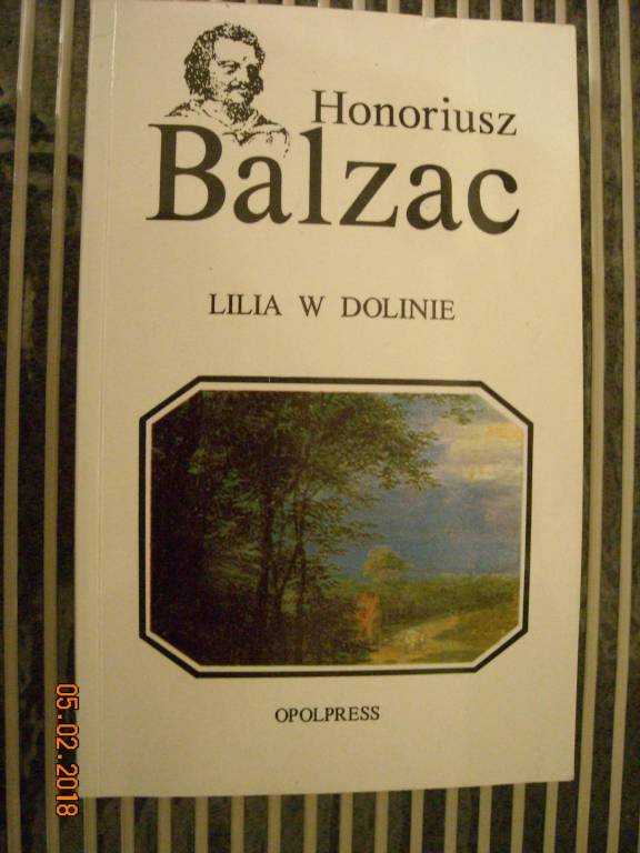 Lilia w Dolinie,Honoriusz Balzac